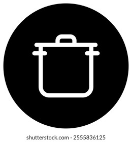 Editable cooking pot vector icon. Food, restaurant. Part of a big icon set family. Perfect for web and app interfaces, presentations, infographics, etc