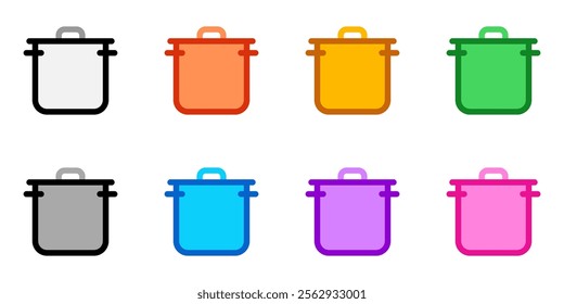 Editable cooking pot vector icon. Food, restaurant. Part of a big icon set family. Perfect for web and app interfaces, presentations, infographics, etc