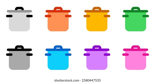 Editable cooking pot vector icon. Food, restaurant. Part of a big icon set family. Perfect for web and app interfaces, presentations, infographics, etc