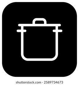 Editable cooking pot vector icon. Food, restaurant. Part of a big icon set family. Perfect for web and app interfaces, presentations, infographics, etc