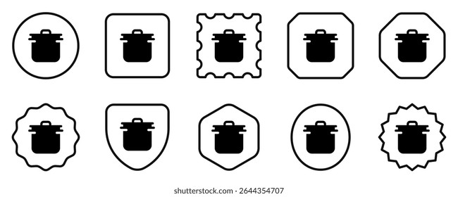 Editable cooking pot vector icon. Food, restaurant. Part of a big icon set family. Perfect for web and app interfaces, presentations, infographics, etc