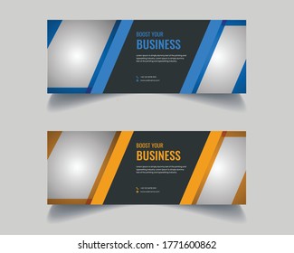 Editable corporate business  social media banner design template. Web banner design , facebook cover, header design vector for your business 