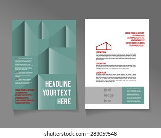 Editable corporate identity A4 poster template for design  presentation,  website, magazine in urban style