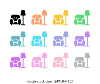 Editable couch, furniture vector icon. Property, real estate, construction, mortgage, interiors. Part of a big icon set family. Perfect for web and app interfaces, presentations, infographics, etc