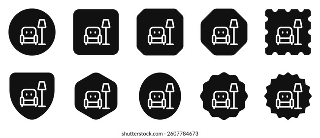 Editable couch, furniture vector icon. Property, real estate, construction, mortgage, interiors. Part of a big icon set family. Perfect for web and app interfaces, presentations, infographics, etc