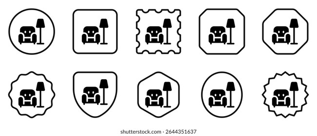 Editable couch, furniture vector icon. Property, real estate, construction, mortgage, interiors. Part of a big icon set family. Perfect for web and app interfaces, presentations, infographics, etc