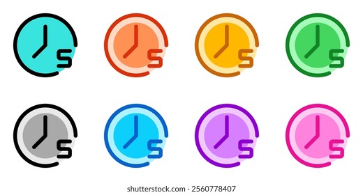 Editable countdown timer 5 seconds vector icon. Part of a big icon set family. Perfect for web and app interfaces, presentations, infographics, etc
