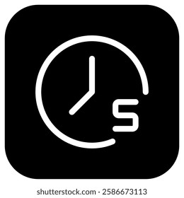 Editable countdown timer 5 seconds vector icon. Part of a big icon set family. Perfect for web and app interfaces, presentations, infographics, etc