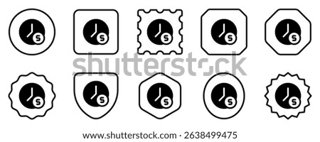 Editable countdown timer 5 seconds vector icon. Part of a big icon set family. Perfect for web and app interfaces, presentations, infographics, etc