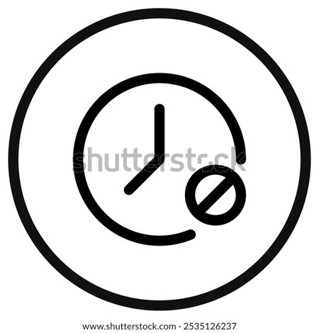 Editable countdown timer off vector icon. Part of a big icon set family. Perfect for web and app interfaces, presentations, infographics, etc