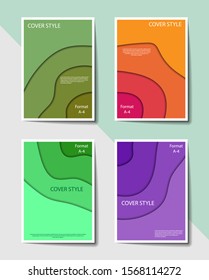 Editable cover design, A4 format. Abstract gradient background for the design of the cover, screen saver, for applications and websites, for business cards, posters and other printed products. 