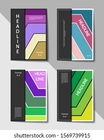 Editable cover design, A4 format. Abstract background for the design of the cover, screen saver, for applications and websites, for business cards, posters and other printed products. 
