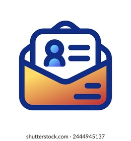 Editable cover letter, application letter, applicant, job vacancy vector icon. Work, job, office. Part of a big icon set family. Perfect for web and app interfaces, presentations, infographics, etc