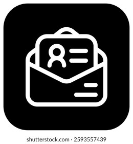 Editable cover letter, application letter, applicant, job vacancy vector icon. Work, job, office. Part of a big icon set family. Perfect for web and app interfaces, presentations, infographics, etc
