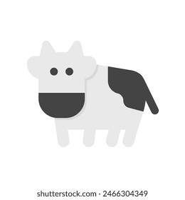 Editable cow, cattle, bull vector icon. Animal, farm, livestock. Part of a big icon set family. Perfect for web and app interfaces, presentations, infographics, etc