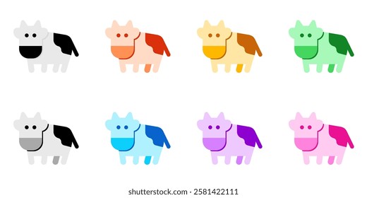 Editable cow, cattle, bull vector icon. Animal, farm, livestock. Part of a big icon set family. Perfect for web and app interfaces, presentations, infographics, etc