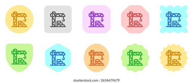 Editable crane tower, architecture, machinery, building vector icon. Construction, tools, industry. Part of a big icon set family. Perfect for web and app interfaces, presentations, infographics, etc