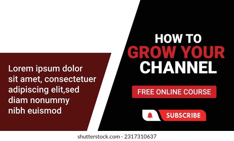 Editable Creative corporate banner and youtube thumbnail template