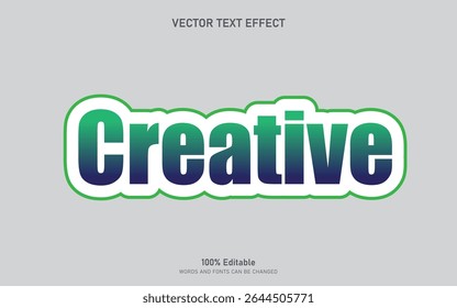 Editable Creative Text Effect Template