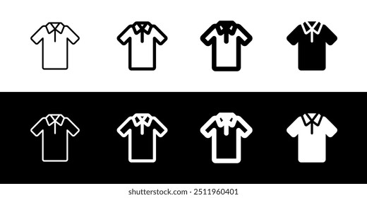 Editable crew shirt vector icon. Clothing, fashion, apparel. Part of a big icon set family. Perfect for web and app interfaces, presentations, infographics, etc