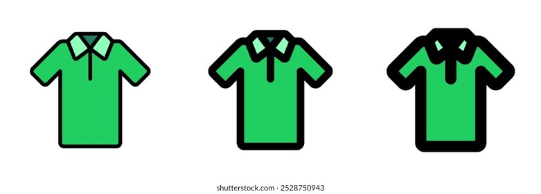 Editable crew shirt vector icon. Clothing, fashion, apparel. Part of a big icon set family. Perfect for web and app interfaces, presentations, infographics, etc