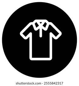 Editable crew shirt vector icon. Clothing, fashion, apparel. Part of a big icon set family. Perfect for web and app interfaces, presentations, infographics, etc