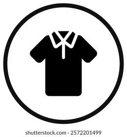 Editable crew shirt vector icon. Clothing, fashion, apparel. Part of a big icon set family. Perfect for web and app interfaces, presentations, infographics, etc