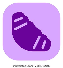 Icono de vector de croissant modificable. Panadería, cafetería, restaurante, bebida, bebidas. Parte de una familia de iconos grandes. Perfecto para interfaces web y de aplicaciones, presentaciones, infografías, etc