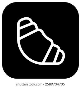 Editable croissant vector icon. Bakery, coffee shop, restaurant, drink, beverages. Part of a big icon set family. Perfect for web and app interfaces, presentations, infographics, etc