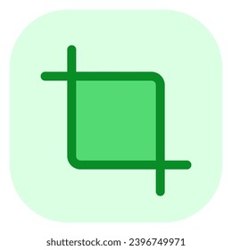 Editable crop tool vector icon. Part of a big icon set family. Perfect for web and app interfaces, presentations, infographics, etc