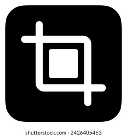 Editable crop tool vector icon. Part of a big icon set family. Perfect for web and app interfaces, presentations, infographics, etc