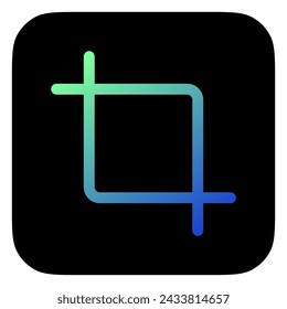 Editable crop tool vector icon. Part of a big icon set family. Perfect for web and app interfaces, presentations, infographics, etc