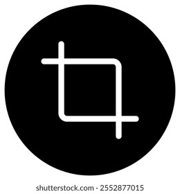 Editable crop tool vector icon. Part of a big icon set family. Perfect for web and app interfaces, presentations, infographics, etc