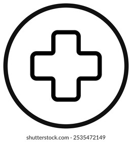 Editable cross vector icon. Part of a big icon set family. Perfect for web and app interfaces, presentations, infographics, etc