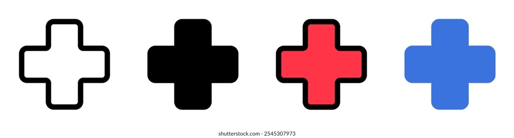 Editable cross vector icon. Part of a big icon set family. Perfect for web and app interfaces, presentations, infographics, etc