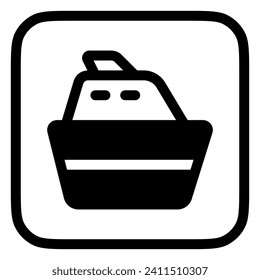 Editable cruise ship vector icon. Vehicles, transportation, travel. Part of a big icon set family. Perfect for web and app interfaces, presentations, infographics, etc