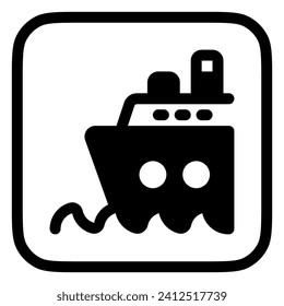 Editable cruise ship vector icon. Part of a big icon set family. Perfect for web and app interfaces, presentations, infographics, etc