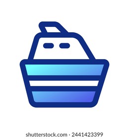 Editable cruise ship vector icon. Vehicles, transportation, travel. Part of a big icon set family. Perfect for web and app interfaces, presentations, infographics, etc