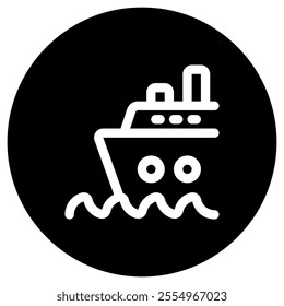 Editable cruise ship vector icon. Part of a big icon set family. Perfect for web and app interfaces, presentations, infographics, etc