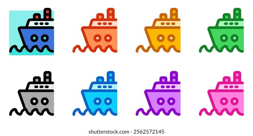 Editable cruise ship vector icon. Part of a big icon set family. Perfect for web and app interfaces, presentations, infographics, etc