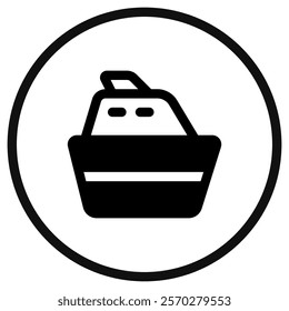 Editable cruise ship vector icon. Vehicles, transportation, travel. Part of a big icon set family. Perfect for web and app interfaces, presentations, infographics, etc