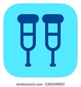 Editable crutches vector icon. Part of a big icon set family. Perfect for web and app interfaces, presentations, infographics, etc
