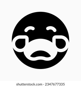 Editable crying expression emoticon vector icon. Part of a big icon set family. Part of a big icon set family. Perfect for web and app interfaces, presentations, infographics, etc
