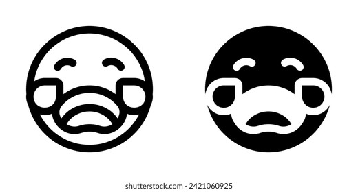 Editable crying expression emoticon vector icon. Part of a big icon set family. Part of a big icon set family. Perfect for web and app interfaces, presentations, infographics, etc