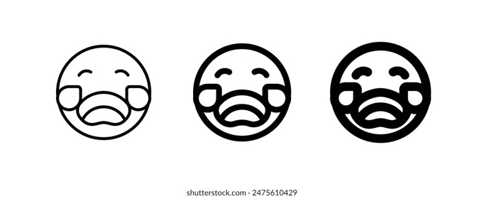 Editable crying expression emoticon vector icon. Part of a big icon set family. Part of a big icon set family. Perfect for web and app interfaces, presentations, infographics, etc