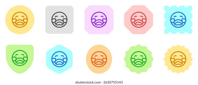 Editable crying expression emoticon vector icon. Part of a big icon set family. Part of a big icon set family. Perfect for web and app interfaces, presentations, infographics, etc