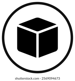 Editable cube vector icon. Part of a big icon set family. Perfect for web and app interfaces, presentations, infographics, etc