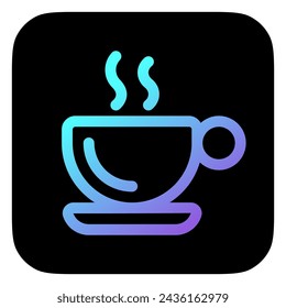 Editable a cup of hot coffee vector icon. Cafe, coffee shop, restaurant, drink, beverages. Part of a big icon set family. Perfect for web and app interfaces, presentations, infographics, etc