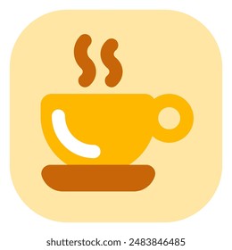 Editable a cup of hot coffee vector icon. Cafe, coffee shop, restaurant, drink, beverages. Part of a big icon set family. Perfect for web and app interfaces, presentations, infographics, etc