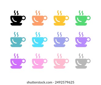 Editable a cup of hot coffee vector icon. Cafe, coffee shop, restaurant, drink, beverages. Part of a big icon set family. Perfect for web and app interfaces, presentations, infographics, etc